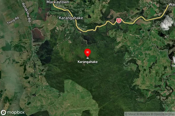 Karangahake,Waikato Satellite Map