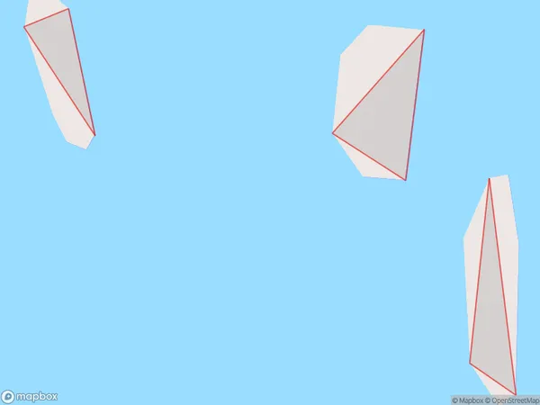 The Aldermen Islands, Otago Polygon Area Map