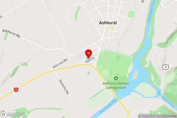 Ashhurst,Manawatu-Wanganui Area Map