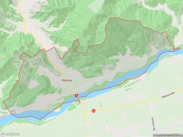 Kaituna, Marlborough Polygon Area Map