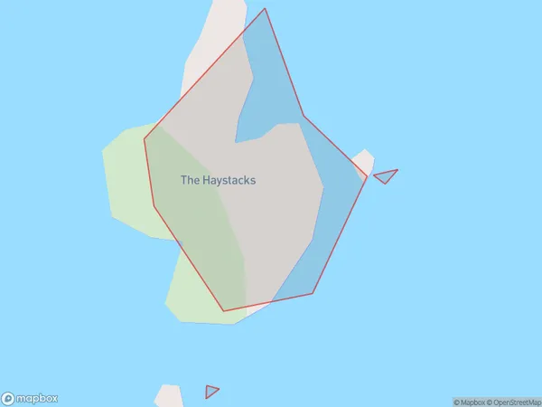 The Haystacks, Southland Polygon Area Map