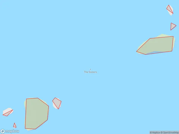 The Sisters, Southland Polygon Area Map