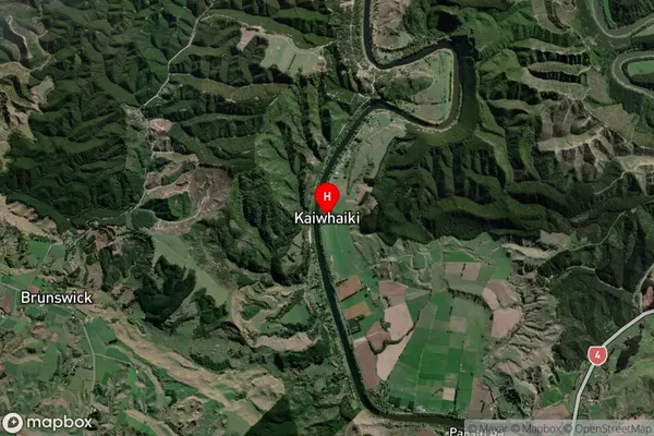 Kaiwhaiki,Manawatu-Wanganui Satellite Map