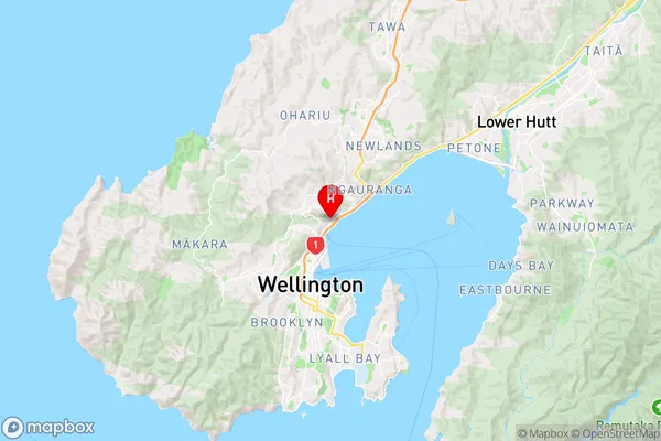 Kaiwharawhara,Wellington Region Map