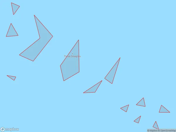 Three Steeples, West Coast Polygon Area Map