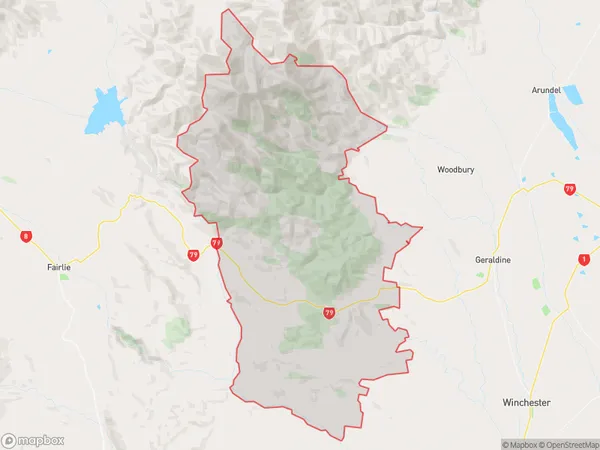 Kakahu, Canterbury Polygon Area Map