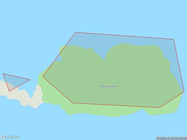 Useless Islands, Southland Polygon Area Map