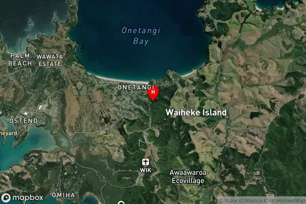 Waiheke Island,Auckland Satellite Map