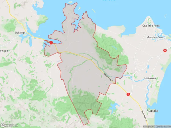 Mata, Northland Polygon Area Map