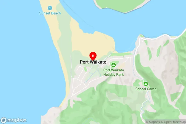 Port Waikato,Waikato Area Map