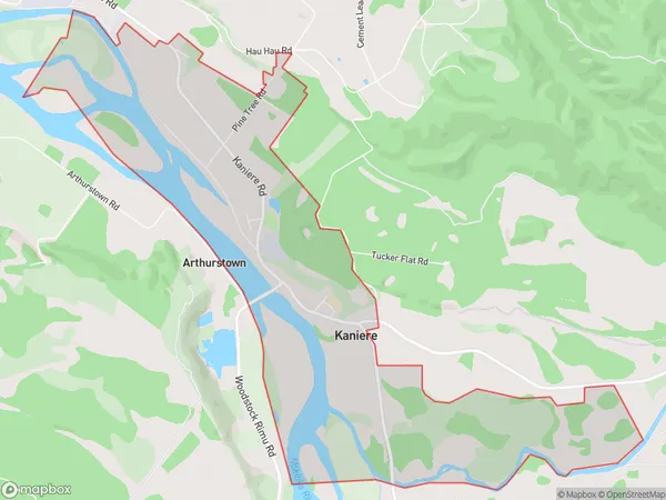 ZipCode 7842 Map for Kaniere