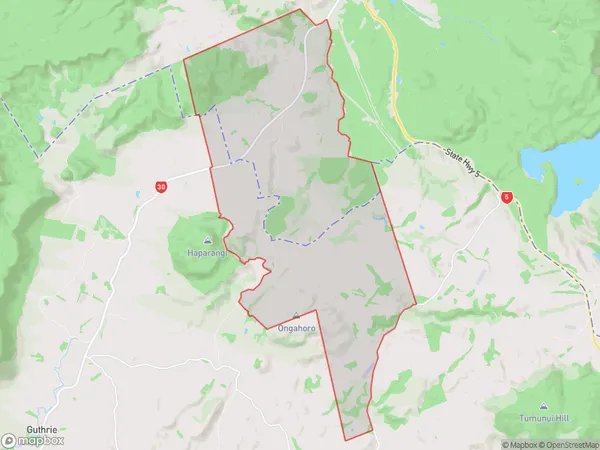 Kapenga, Waikato Polygon Area Map