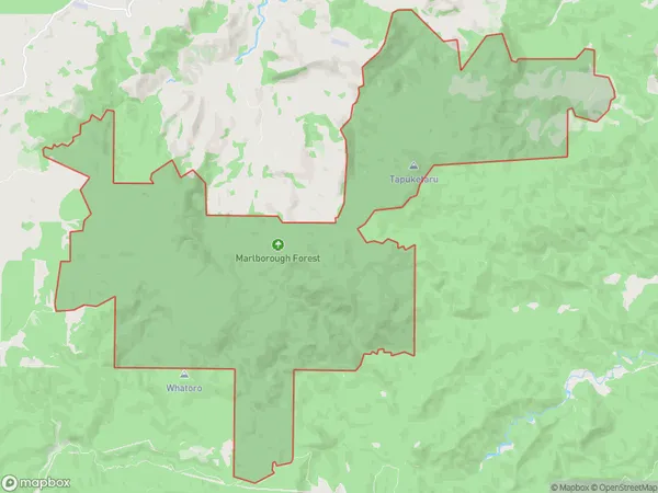 Marlborough Forest, Northland Polygon Area Map