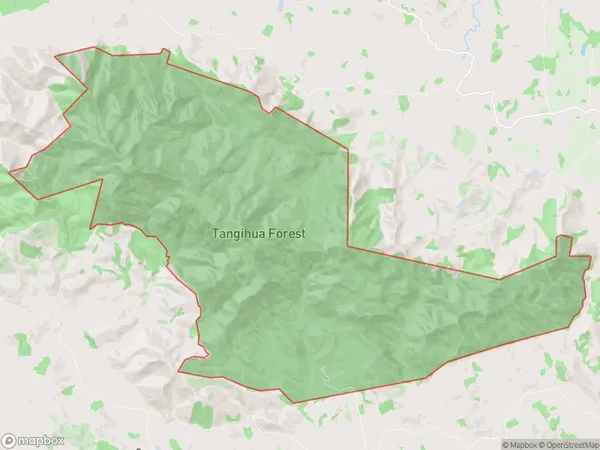 Tangihua Forest, Northland Polygon Area Map