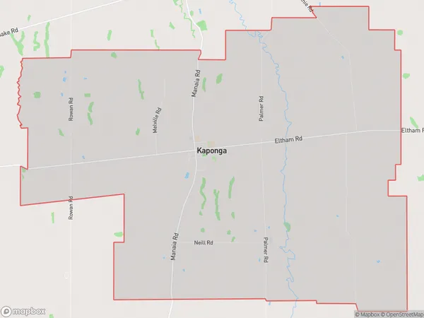 Kaponga, Taranaki Polygon Area Map