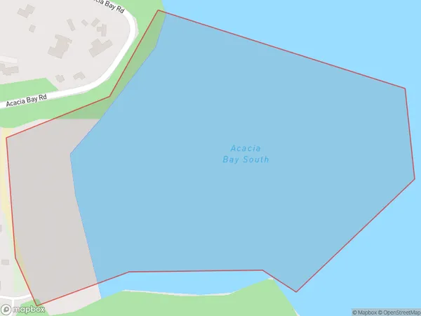 Acacia Bay South, Waikato Polygon Area Map