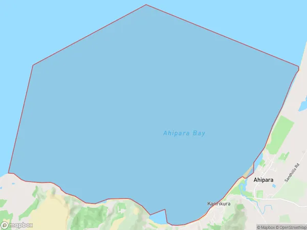 Ahipara Bay, Northland Polygon Area Map
