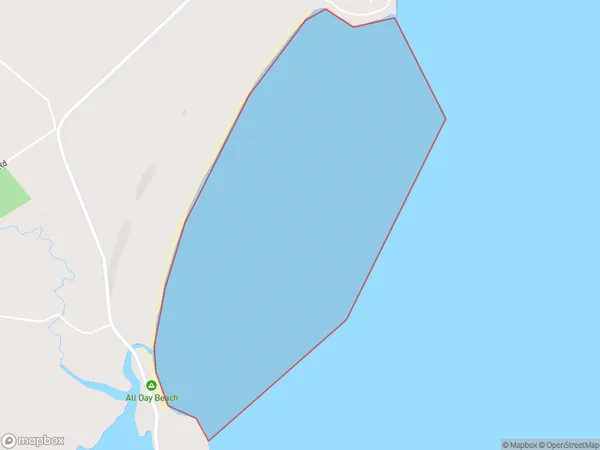 All Day Bay, Otago Polygon Area Map