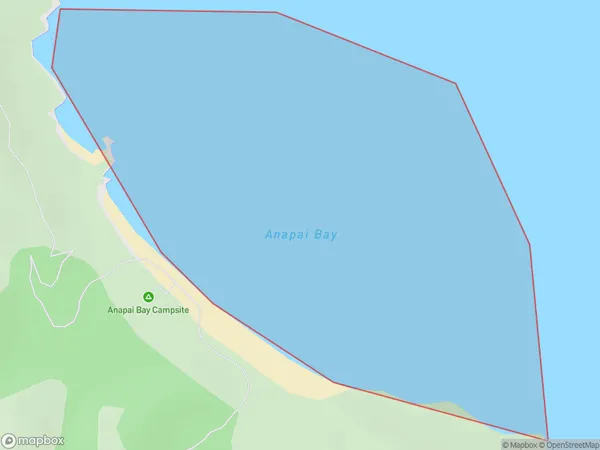 Anapai Bay, Tasman Polygon Area Map