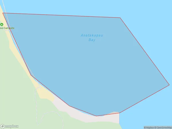 Anatakapau Bay, Tasman Polygon Area Map