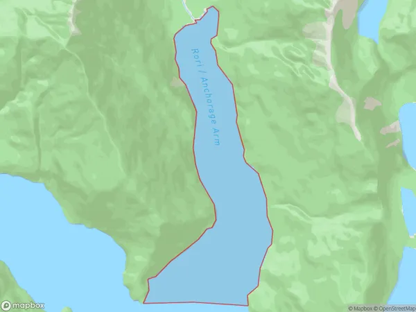 Anchorage Arm, Otago Polygon Area Map