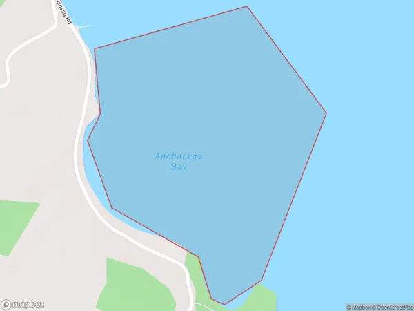 Anchorage Bay, Canterbury Polygon Area Map