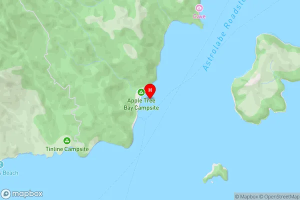 Apple Tree Bay,Tasman Area Map