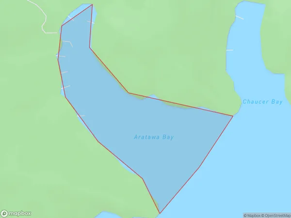 Aratawa Bay, Marlborough Polygon Area Map