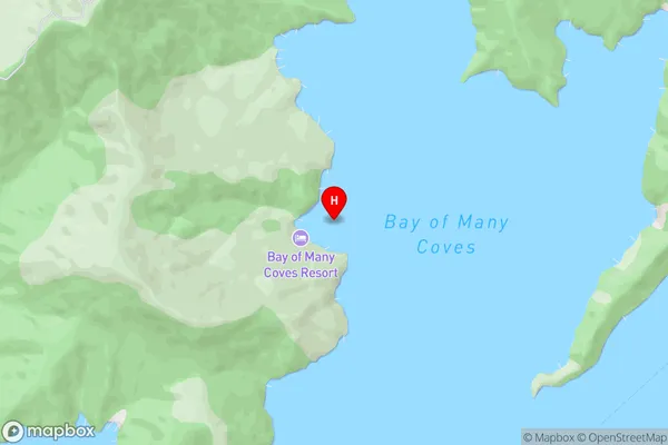 Arthurs Bay,Marlborough Area Map