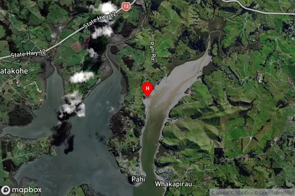 Aute Bay,Northland Satellite Map