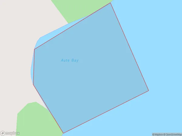 Aute Bay, Northland Polygon Area Map