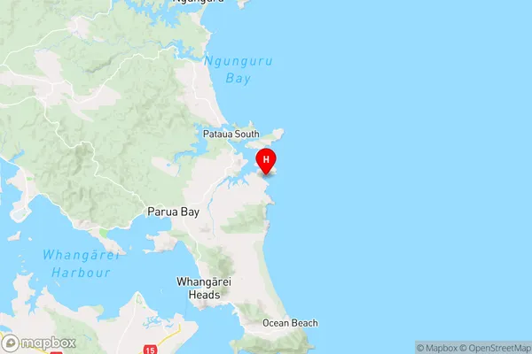 Awahoa Bay,Northland Region Map