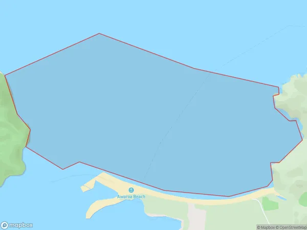Awaroa Bay, Tasman Polygon Area Map