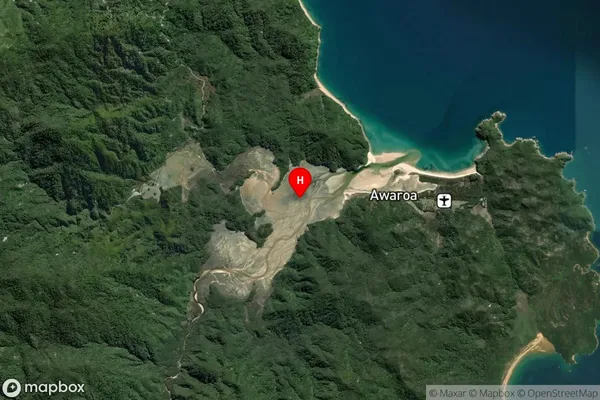 Awaroa Inlet,Tasman Satellite Map
