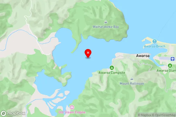 Awaroa Inlet,Tasman Area Map