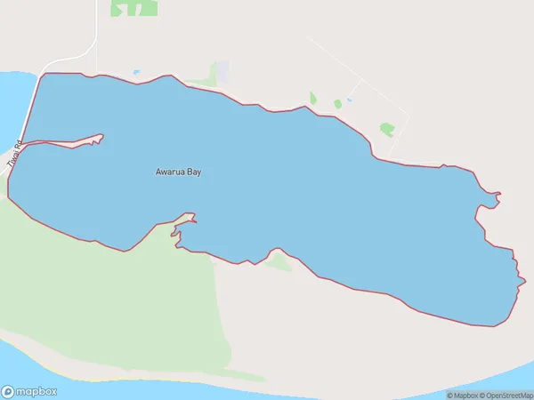 Awarua Bay, Otago Polygon Area Map