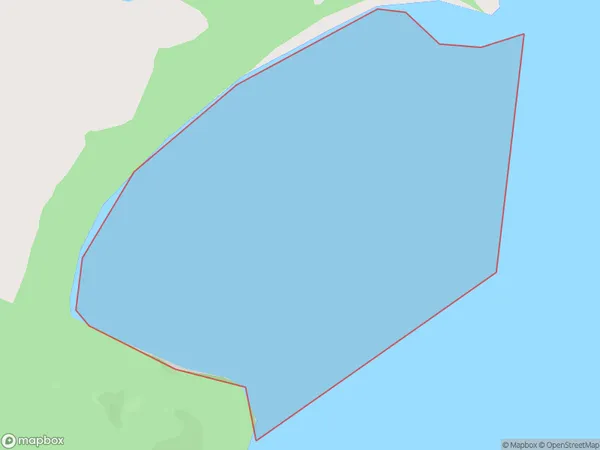 Bain Bay, West Coast Polygon Area Map