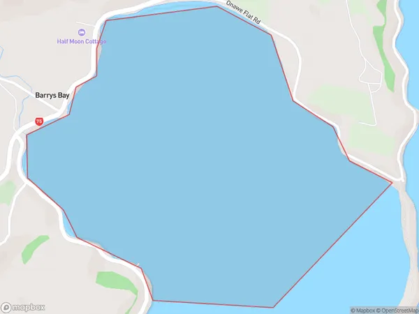 ZipCode 7581 Map for Barrys Bay