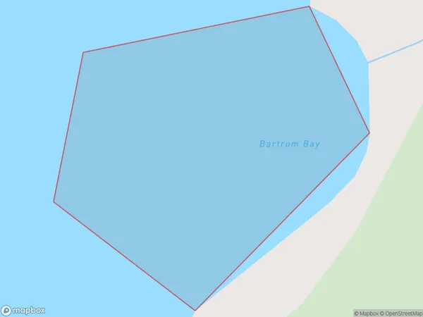 Bartrum Bay, Auckland Polygon Area Map