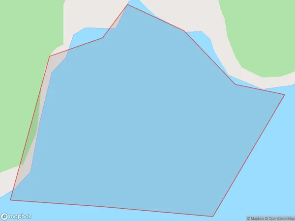 Benford Bay, West Coast Polygon Area Map