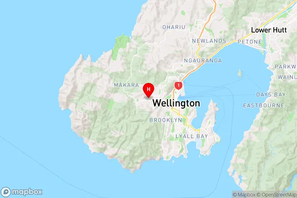 Karori,Wellington Region Map