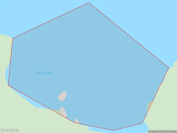 Big Bay, Marlborough Polygon Area Map