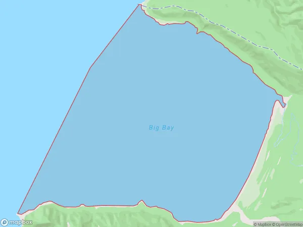 Big Bay, Otago Polygon Area Map