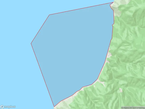 Big Bay, Otago Polygon Area Map