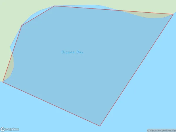 Bigsea Bay, Auckland Polygon Area Map