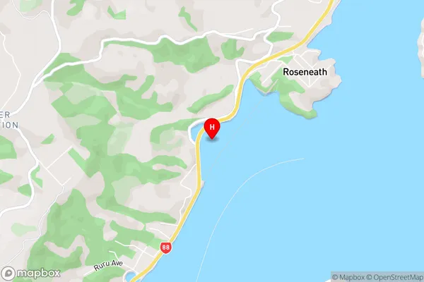 Blanket Bay,Otago Area Map