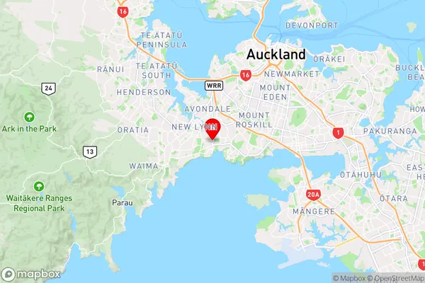 Blockhouse Bay,Auckland Region Map