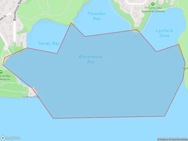 Blockhouse Bay, Auckland Polygon Area Map