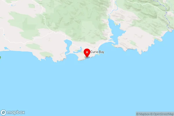 Blue Cod Bay,Southland Region Map
