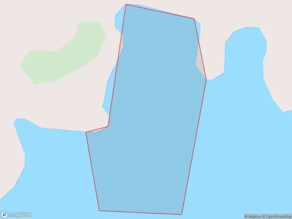 Blue Cod Bay, Southland Polygon Area Map